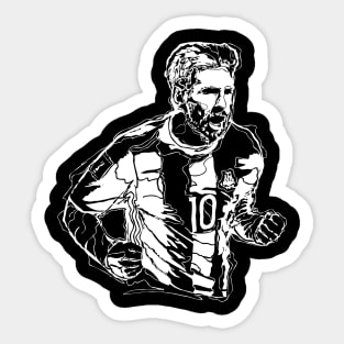 Messi The King Sticker